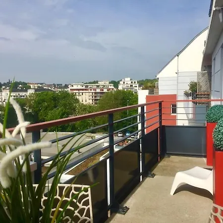 아파트 Petit Erdre - 2 Chambres- Gd Appt Ensoleille- Acces Pmr 낭트
